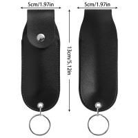 Funda De Cuero PU Para Spray De Pimienta Mini Portátil Soporte De Cuero Para Defensa Personal Con Llavero Holster De Spray De Pimienta - details 2