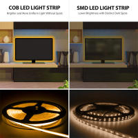 Tira De LED COB Flexible 1M 5V USB 400 LEDs/M Blancos/Blanco Cálido/Blanco Natural Alta Densidad Con RA90 FCOB Luz De Tira LED - details 8
