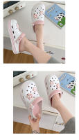 Sandalias De Moda Para Mujer Impermeables Verano Slides Con Suela Suave Zapatillas De Jardín Internas Y Externas Antideslizantes - details 1