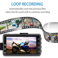 Cámara De Manillar Para Motocicleta SE300 DVR 1080P HD Con Pantalla RGB De 3.0 Pulgadas Grabadora De Video Digital Para Visión Frontal Y Rearmada - details 2