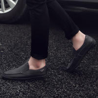 Zapatos Casuales Para Hombre De Cuero Negro Talla Grande 37-47 Loafers Moccasins De Marca Lujo Respirables Slip on 2024 - details 6