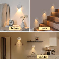 Lámpara De Noche LED Con Sensor De Movimiento USB Tipo-C Lámpara Tricolor Para Decoración De Habitaciones Pasillos Y Escaleras - details 3