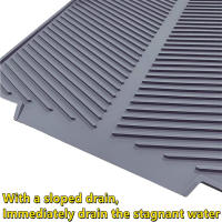 Protector De Fregadero Plegable Antideslizante De Goma Suave Y Aislada Para Cocina Moderno Estilo Silicona Rectangular - details 2