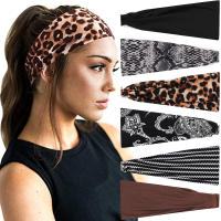 Diadema Deportiva De Moda Para Mujer Con Patrón De Serpiente Y Leopardo Scrunchies Color Sólido Postparto Algodón Casual - details 0