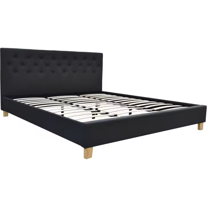 Cama "Emmy" - 180 x 200 cm - Gris oscuro - 1