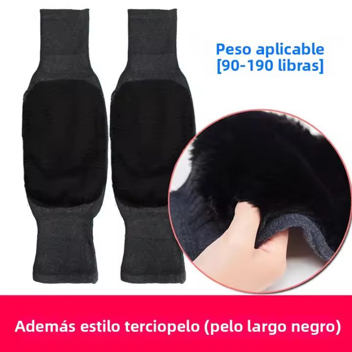 Protector De Rodilla Para Invierno Con Pelo De Conejo Para Hombres Y Mujeres Personas Mayores Alivio Del Dolor De Rodilla Deporte Running - 1