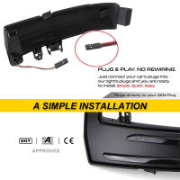 2pcs Indicador De Señal De Espejo Lateral Con Lente Fumada Para Mercedes Benz C E S CLA CLS CLK W204 W212 W221 W218 W246 ABS LED - details 2