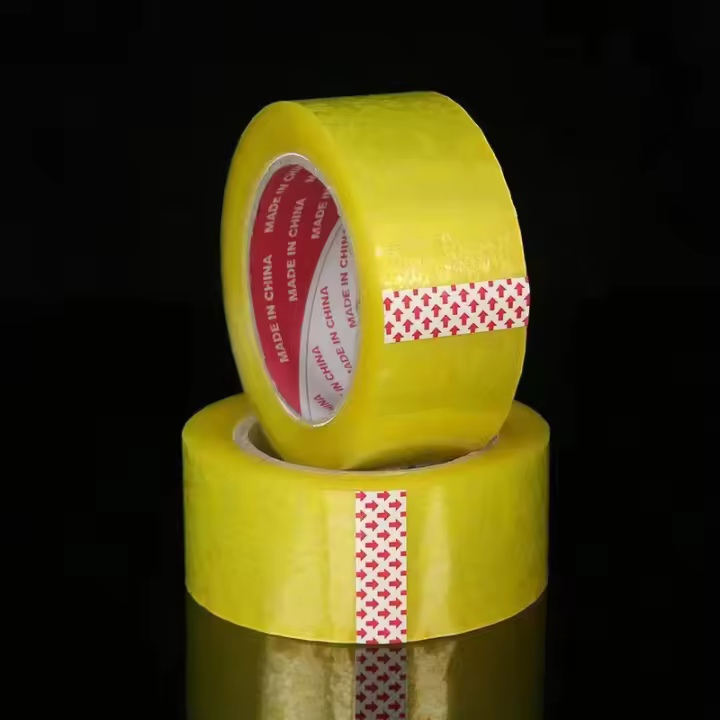Cinta Adhesiva Transparente Amarilla Y Blanca Para Empaquetado Express De Rollos Grandes Y Sellado De Cajas Gruesas 48mm * 110M (2 Piezas) - 1