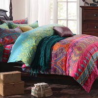 Juego De Cubierta De Edredón Boho Estilo 3pcs Sin Almohadones Suave Y Amigable Con La Piel Hecho De Poliéster 100% - details 3