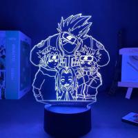 Lámpara LED 3D Naruto Uzumaki En 16/7 Colores Juguete De Akatsuki Kakashi Hatake Luz Nocturna Para Escritorio Habitación Regalo Para Niños - details 5