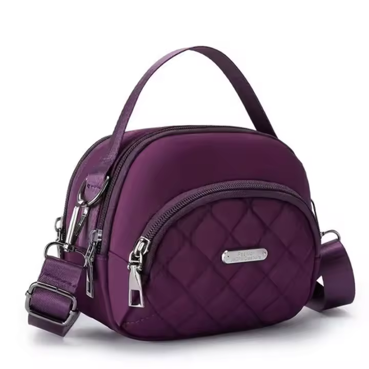 Bolsos Cuadrados Neutros Para Hombres Y Mujeres Bolsos De Hombro Y Cruzados Pequeños Estilizados Y Versátiles De Nylon - 1