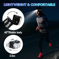Lámpara Frontal LED De 9 Luces Fuertes Recargable Por USB Con Sensor De Movimiento Luz Portátil Para Pesca Camping Actividades Al Aire Libre - details 11