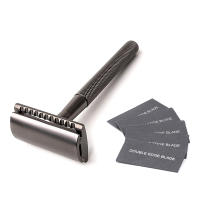 Afeitadora De Seguridad Clásica Doble Hoja Para Hombres Y Mujeres Eliminación De Vello Manual Con Cuchillas Y Portadores Reemplazables - details 4