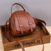 Bolso De Hombro Pequeño Para Mujer En Cuero PU Suave Vintage Moda Cruzado Bolso De Mano Para Teléfono Móvil Con Cierre De Cremallera - details 8