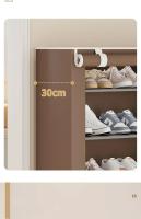 Estante De Zapatos Multicapa Resistente Al Polvo Económico Para Guardar Zapatillas Y Calzado Interior Espacioso Con Almacenamiento De Tela Fácil De Montar - details 7