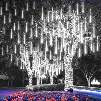 Luces De Show Meteorito LED Para Exterior Navidad Decoración De Árbol Jardín Con Cable EU De 30/50cm Y 8 Tubos - details 5