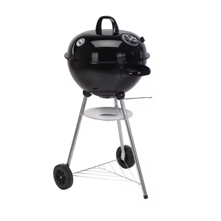 Barbacoa esferica ø 47 x 90 cm, negra - 1