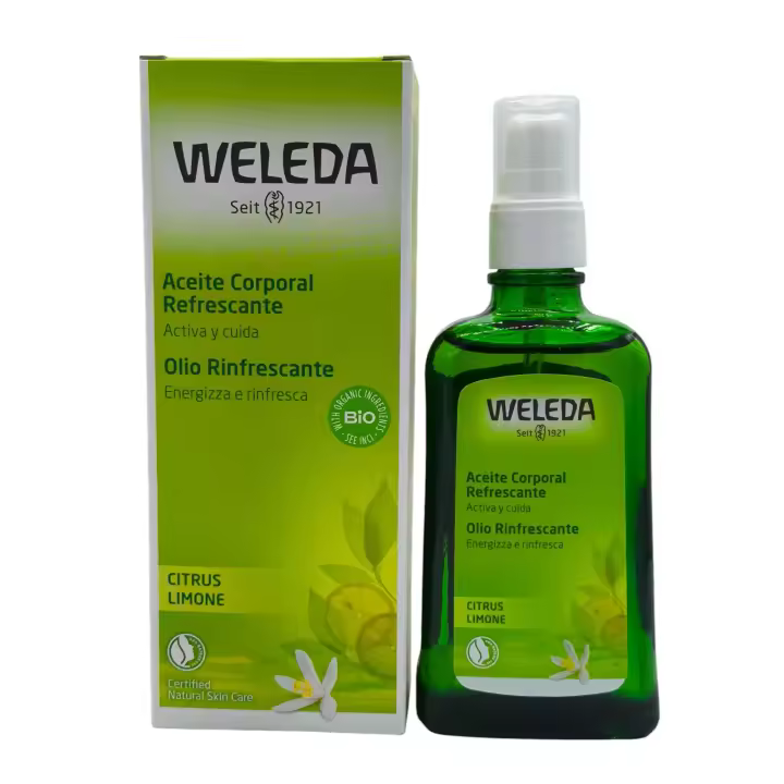 Aceite Corporal Refrescante Citrus Weleda, Hidratación corporal, Aceites de masaje corporal, Piel seca - 1