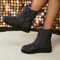 Botas De Nieve Impermeables Para Mujer 2023 Con Plush Grueso Antideslizantes Y Cálido Zapatos De Invierno Con Plush Interior Botas De Plataforma Tallas 35-44 - details 15