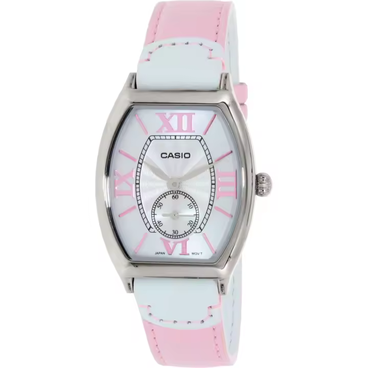 Casio  Ltp-e-114l-4a1 Reloj De Pulsera Analógico Para Mujer Color Rosa - 1