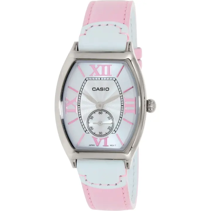 Casio  Ltp-e-114l-4a1 Reloj De Pulsera Analógico Para Mujer Color Rosa - 1