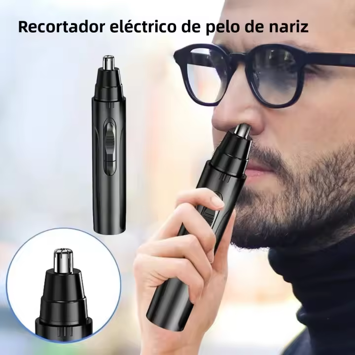 Afeitadora De Nariz Y Orejas Para Hombres Portátil Eliminación De Vello Facial Y De Pestañas Painless Material ABS - 1