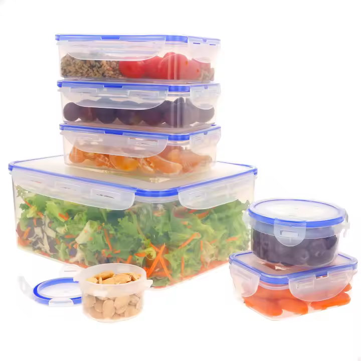 Max Home Pack 7 recipientes herméticos plástico 0,1 a 5L - 1