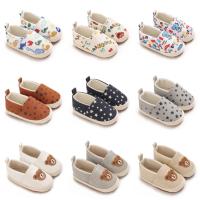 Zapatillas Planas De Algodón Para Bebés Niño Y Niña 0-18M Con Suela Suave Y Antideslizante Diseño De Dibujos Animados Zapatos Para Cuna - details 1