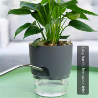 Maceta Automática De Plástico Para Plantas Hydroponicas Con Alambre De Hilo Para Riego Creativo Para Oficina Y Hogar Tamaño Compacto - details 1