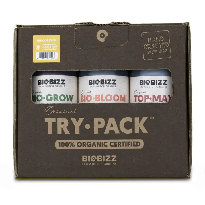 BIOBIZZ TRY PACK INDOOR - FERTILIZANTE CRECIMIENTO - 1