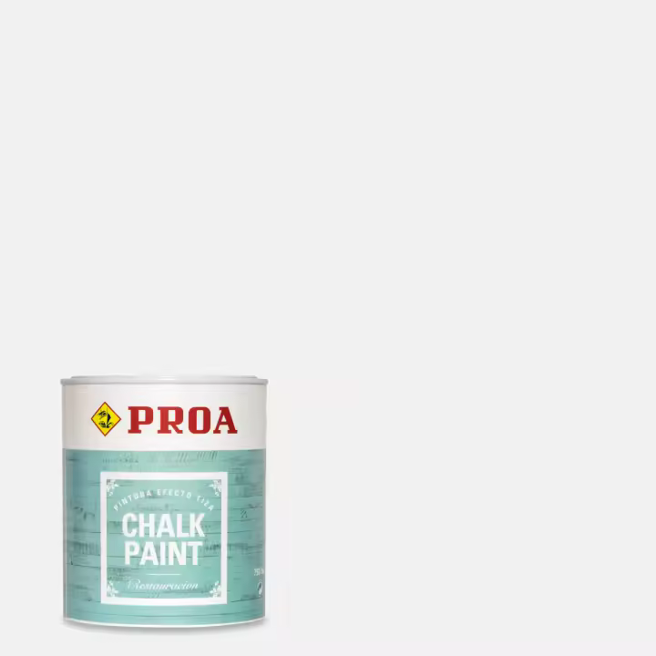 CHALK PAINT PINTURA PARA MUEBLES EFECTO TIZA. PROA. 750 ml. Pintura a la tiza. Renueva tus muebles sin esfuerzo. Gran adherencia sobre cualquier superficie. - 1