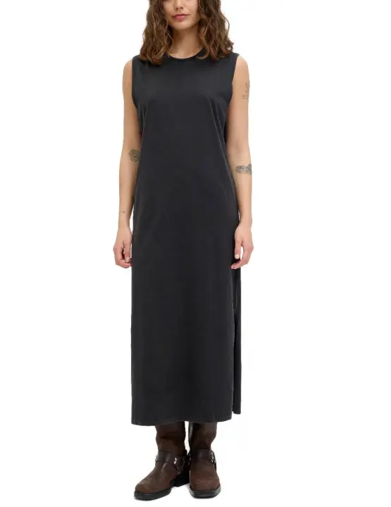 Vestido JJXX Palma maxi sin mangas negro desgastado de mujer - 1