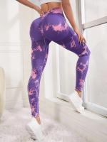 Pantalones De Yoga De Cintura Alta Sin Costuras Para Mujer Levanta Glúteos Pierna Larga Elasticidad Completa Fitness Running - details 3