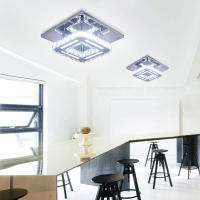 Lámpara De Techo Moderna Nórdica Con Cristales LED Para Sala Comedor Pasillo Cocina Decorativa Blanco Instalación Suelta - details 8