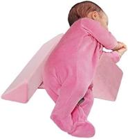 Cojín de posicionamiento lateral triangular ajustable para dormir de lado Protector de Caida extraible y lavable Cojín para Bebe Leche antiescupida (GRIS) - details 1