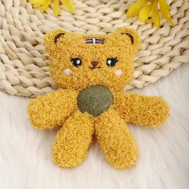 Juguetes Para Gatos Rellenos De Algodón Y Menta Piperita Duraderos Resistentes Al Mordisco Divertidos Para Jugar - 1