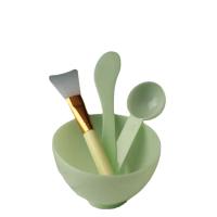 Juego De 4 PCS Bowl Para Máscara Facial Con Cepillos De Maquillaje Y Espátulas De Silicona Herramientas De Cuidado De La Piel - details 4