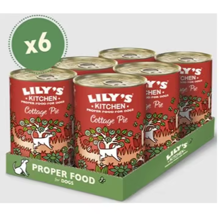 LILYS KITCHEN Carne de vacuno fresco 60% lata para perros 400 Gramos (Caja 6x400) - 1