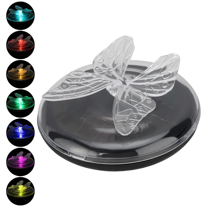 Iluminación Exterior Luz Flotante Mariposa 10x10cm Solar Estanque Patio Piscina Villa - 1