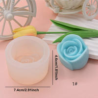 Molde De Vela Floral En Silicona Para Artesanía DIY Molde De Hojas Y Pétalos Para Sabão De Mão Ornamento De Gesso Para Decoração De Carro - details 7