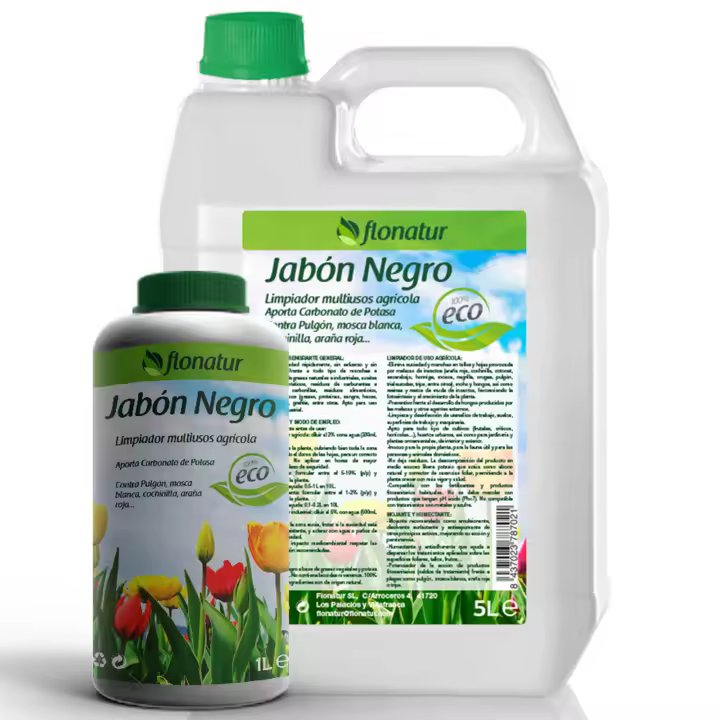 Jabón potásico, limpiador multiuso agrícola. Aporta carbonato de potasa. Flonatur - 1