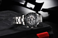 Reloj Mécanico De Lujo PAGANI DESIGN Para Hombre Con Bisel De Cerámica Arco Iris Resistente Al Agua De Acero Inoxidable Y Correa De Goma - details 17
