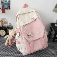 Mochila Grande De Estilo INS Impermeable Y Multifuncional En Nylon Para Escuela Y Viajes Mochila De Escuela Rucksack Para Hombres Y Mujeres - details 3