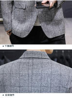Traje Slim Casual Para Hombre Con Padría Nueva Comodidad Adecuado Para Bodas Y Ocasiones Formales Estilo Inteligente Casual Tendencia Moda Cuatro Estaciones - details 22