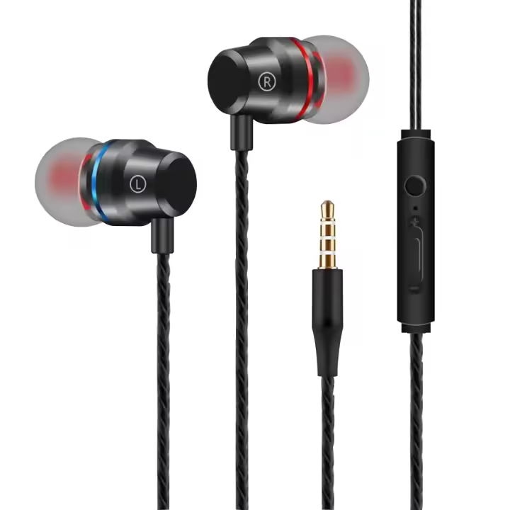 Auriculares con Cable, Cascos con Cable con Microfono y Control de Volumen Auriculares In Ear Compatible con iPhone, Galaxy, Sony, Huawei, Xiaomi, MP3 y Todos los Deportivos de Auriculares de 3,5 mm - 1