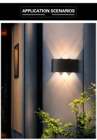 Lámpara De Pared LED Impermeable IP65 Para Exterior Iluminación Bicolor Interior Para Escaleras Jardín Luz Sconce AC110-220V Moderna - details 4