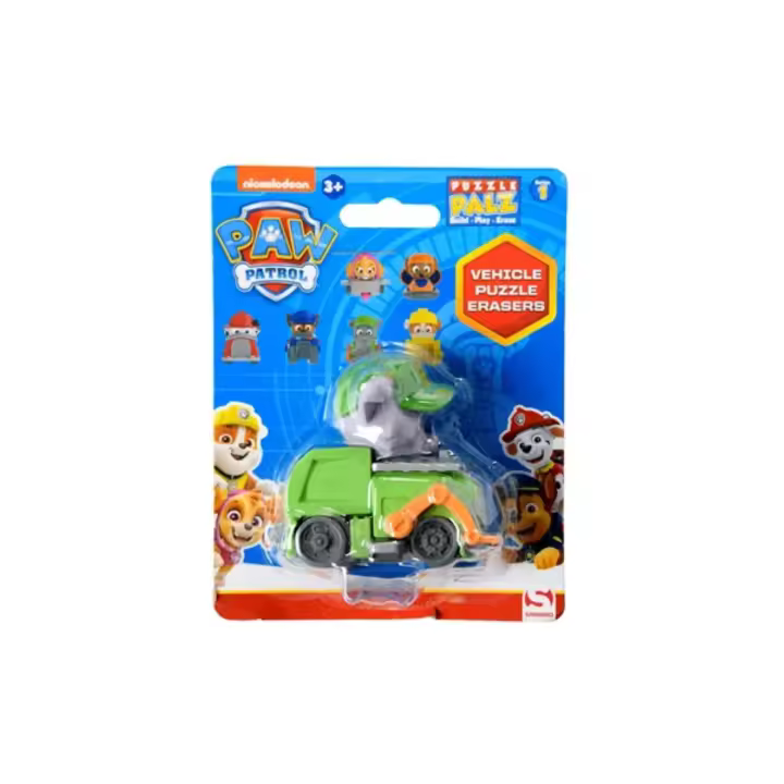 SPIN MASTER - Minifigura Coche Puzzle Paw Patrol - Mide 7x7 cm - Nickelodeon - Hay 6 para Coleccionar - Para Mayores de 3 años - 1