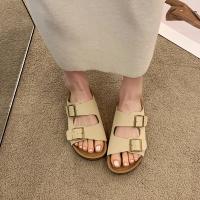 Sandalias De Playa Moda Para Mujer Verano Planas Casual Zapatillas Zapatos Para Caminar Slides De Playa Cómodos Tacón Bajo Estilo Romano - details 11