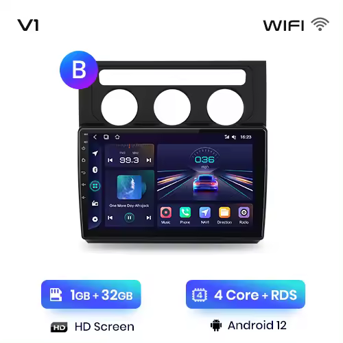 Junsun Android 13 inalámbrico CarPlay Android Auto Radio para Volkswagen Touran 1 2003 2004 2005 2006 2007 2008 2009 2010 coche Multimedia navegación GPS autorradio - 1