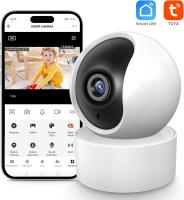 Cámara de vigilancia Tuya Smart Life 1080P (3 MP), cámara de vigilancia doméstica PTZ WiFi de 32 G, visión nocturna, audio bidireccional, detección de movimiento y seguimiento automático. - details 0